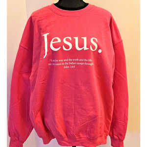 Jesus Faith Sweatshirt Women John 14:6 "I Am the Way" Religious Bible Ve…